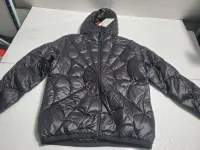Moncler Violier Spider-Man Short Down Jacket Black review 1