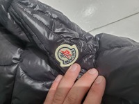 Moncler Violier Spider-Man Short Down Jacket Black review 3