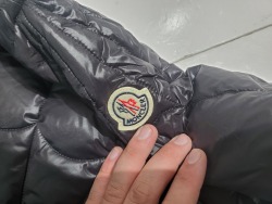 Moncler Violier Spider-Man Short Down Jacket Black review D*** 04