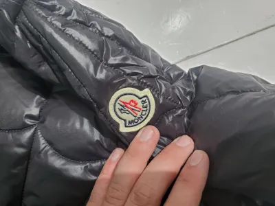Moncler Violier Spider-Man Short Down Jacket Black review D*** 03