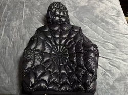 Moncler Violier Spider-Man Short Down Jacket Black review E*** 05