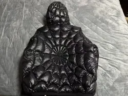 Moncler Violier Spider-Man Short Down Jacket Black review E*** 05
