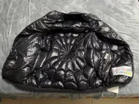 Moncler Violier Spider-Man Short Down Jacket Black review 5