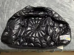 Moncler Violier Spider-Man Short Down Jacket Black review E*** 06