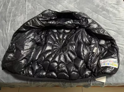 Moncler Violier Spider-Man Short Down Jacket Black review E*** 05