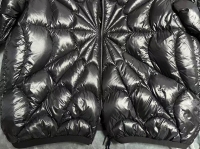 Moncler Violier Spider-Man Short Down Jacket Black review 6