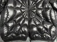 Moncler Violier Spider-Man Short Down Jacket Black review 6