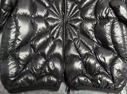 Moncler Violier Spider-Man Short Down Jacket Black review E*** 07