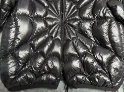 Moncler Violier Spider-Man Short Down Jacket Black review E*** 07