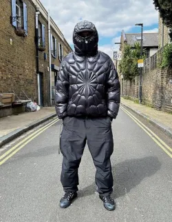 Moncler Violier Spider-Man Short Down Jacket Black review S***
