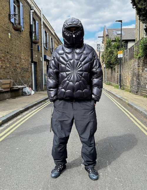 Moncler Violier Spider-Man Short Down Jacket Black review 