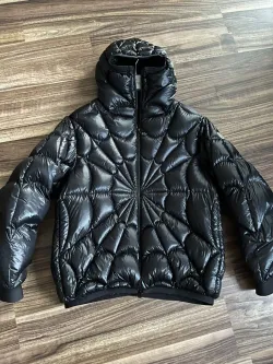 Moncler Violier Spider-Man Short Down Jacket Black review P***