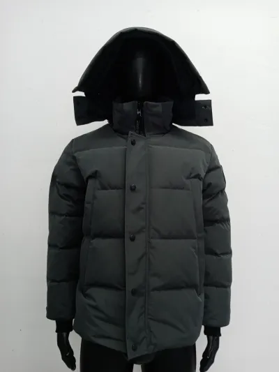 Canada Goose Wyndham Parka Black Label Coastal Grey review E*** 00