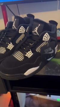 PK God Batch Air Jordan 4 White Thunder FQ8138-001 review W*** 01