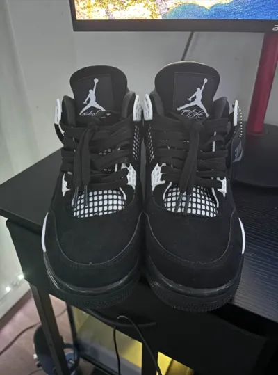 PK God Batch Air Jordan 4 White Thunder FQ8138-001 review W*** 03