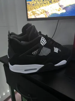 PK God Batch Air Jordan 4 White Thunder FQ8138-001 review W*** 03