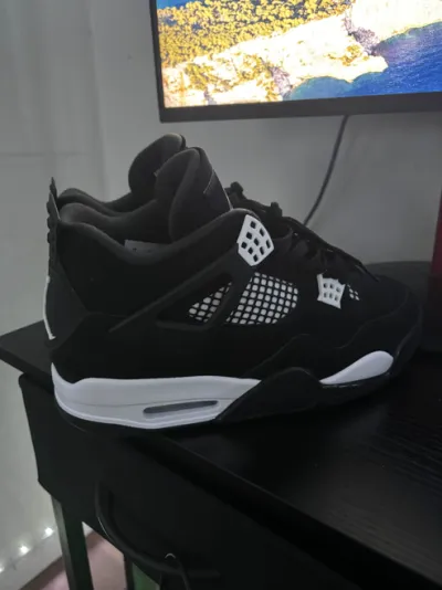 PK God Batch Air Jordan 4 White Thunder FQ8138-001 review W*** 02