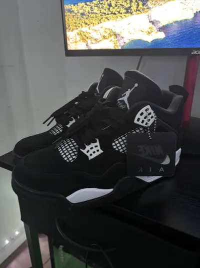 PK God Batch Air Jordan 4 White Thunder FQ8138-001 review W*** 01