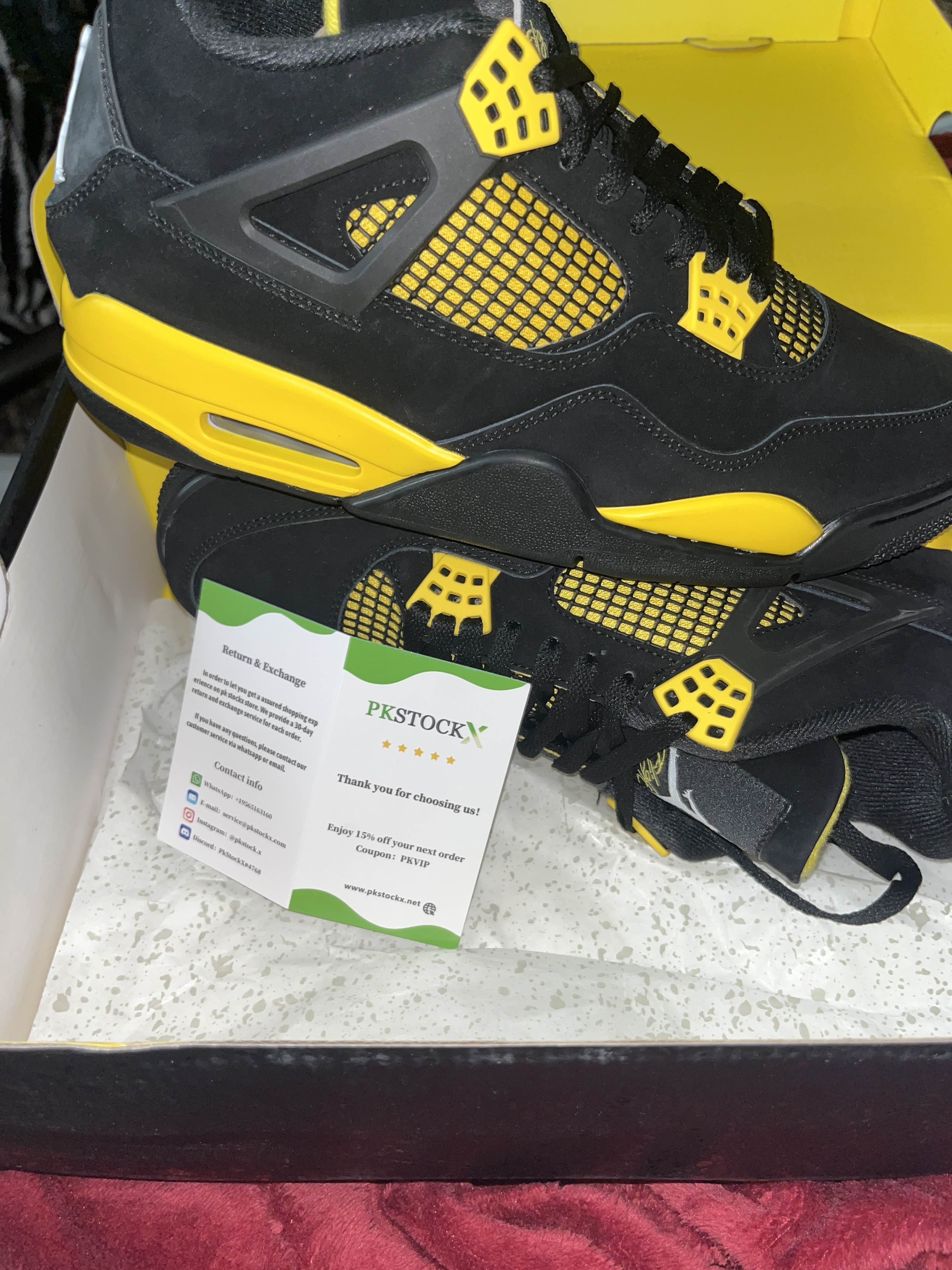 PK God Batch Air Jordan 4 Thunder DH6927-017 review P 00