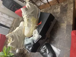 PK God Batch Air Jordan 4 Retro Off-White Sail  CV9388-100 review R***