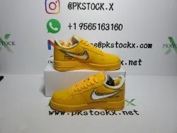 PK God Batch Nike Air Force 1 Low OFF-WHITE University Gold Metallic Silver DD1876-700 review S*** 02