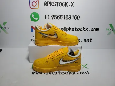 PK God Batch Nike Air Force 1 Low OFF-WHITE University Gold Metallic Silver DD1876-700 review S*** 01