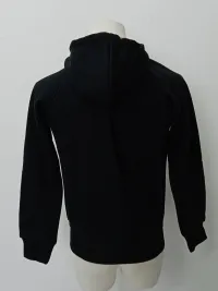 Burberry Zip Up Hoodie With Check Hood Black/Brich Brown review 1