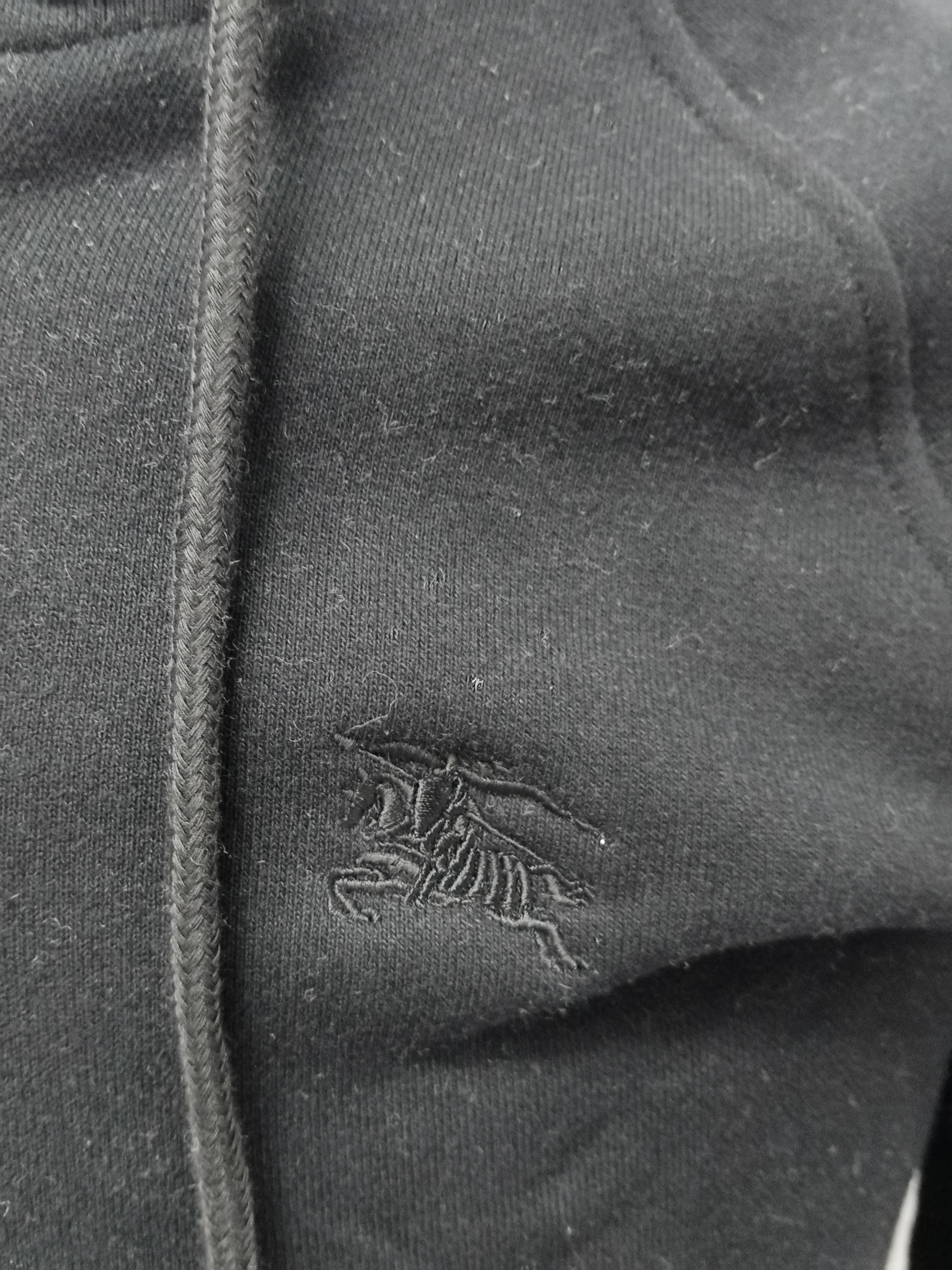 Burberry Zip Up Hoodie With Check Hood Black/Brich Brown review V*** 02