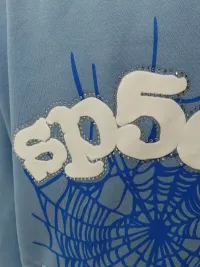 Sp5der Hoodie Sky Blue review 2
