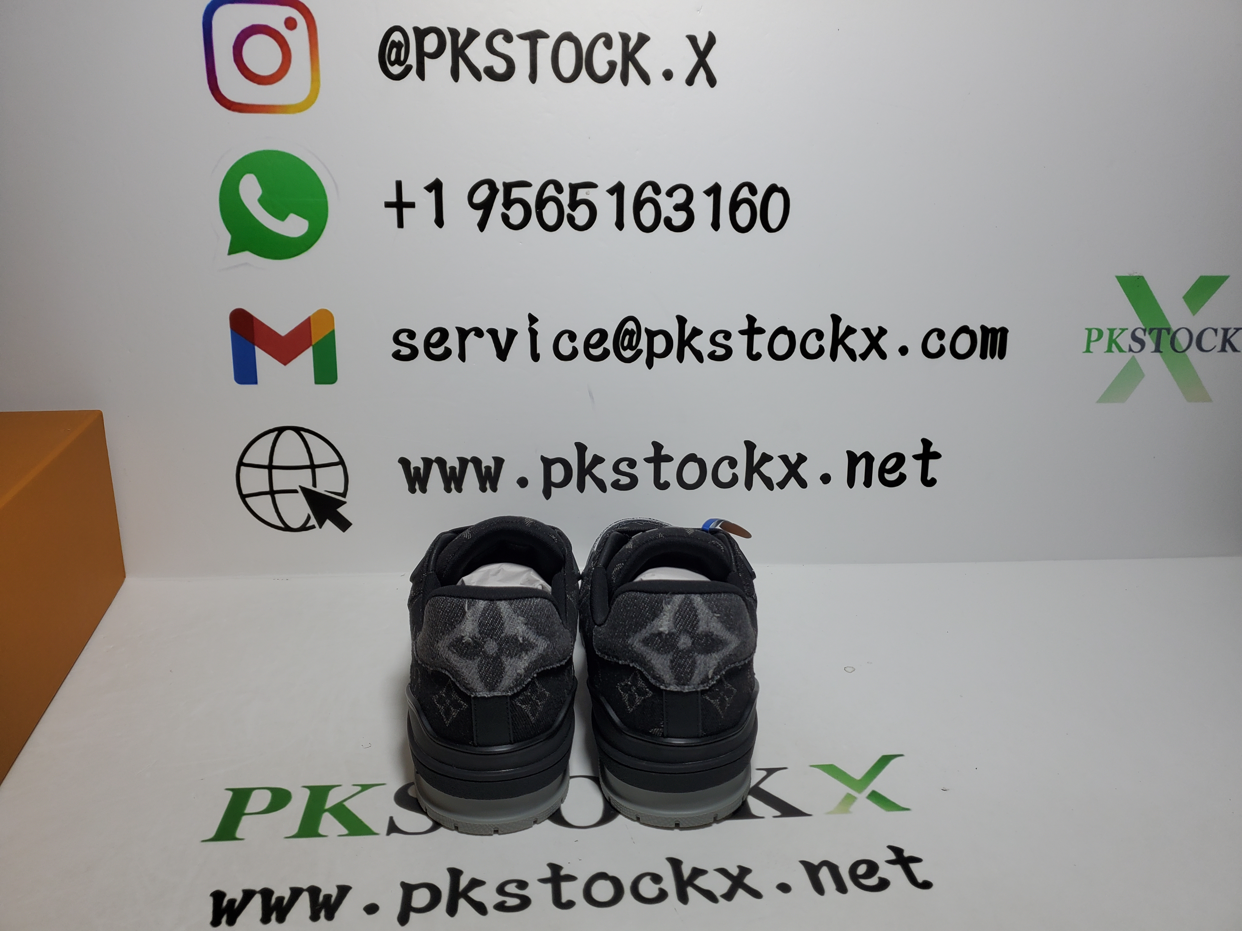 PK God Batch Louis Vuitton Trainer 'Black Monogram Denim review D*** 03