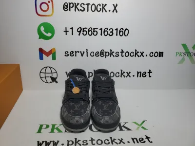 PK God Batch Louis Vuitton Trainer 'Black Monogram Denim review D*** 02