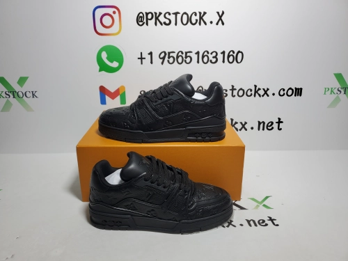 PK God Batch Louis Vuitton Trainer Black 1A7WET review 