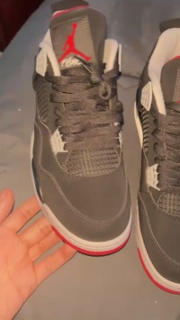 PK God Batch Air Jordan 4 Retro Bred 308497-060  review W***