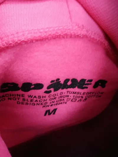 Sp5der P*NK Hoodie Pink review B*** 03