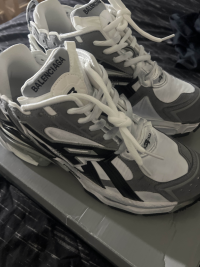 PK God Batch Balenciaga Runner White Black Gray 677402 W3RB2 9012 review 1