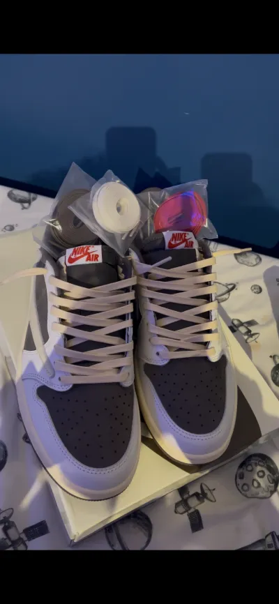 PK God Batch Air Jordan 1 Retro Low OG SP Travis Scott Reverse Mocha DM7866-162  review Keegan Raymond 05