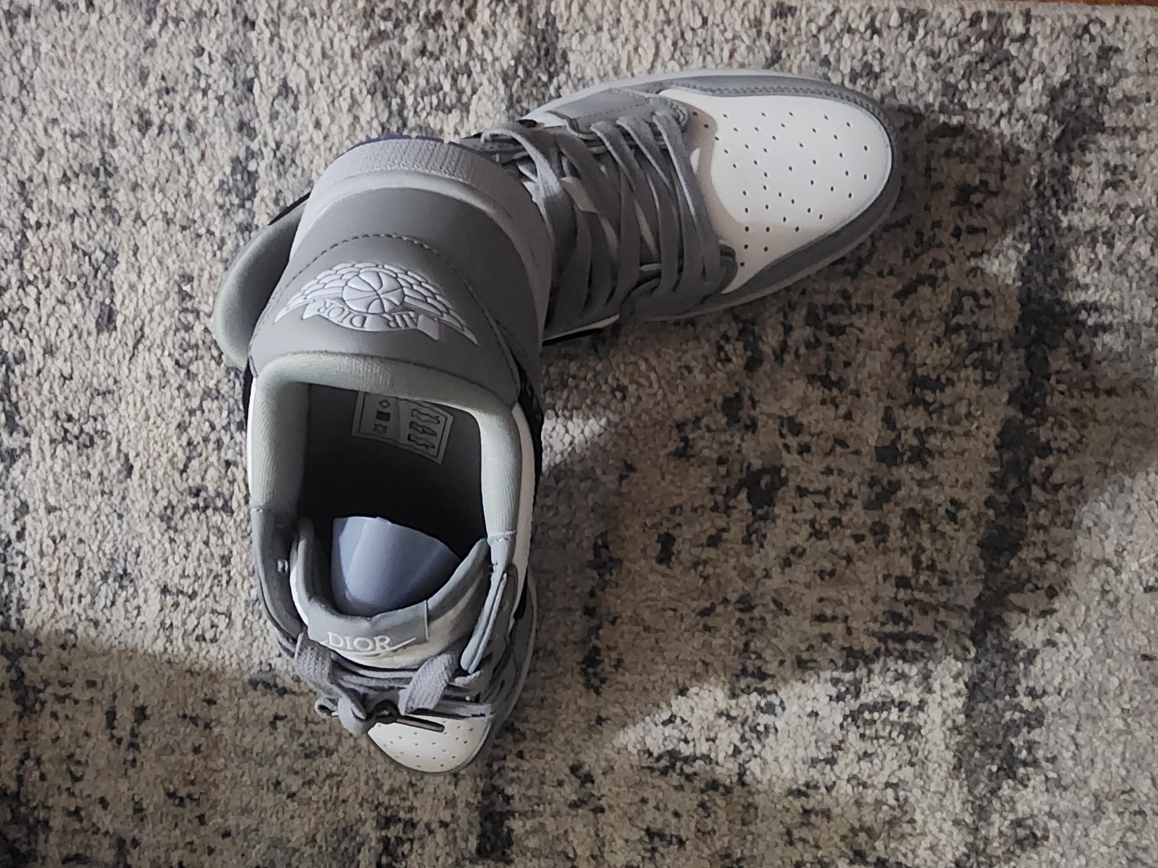 PK God Batch Dior x Air Jordan 1 Low Wolf Grey CN8608-002 review Dayne 00