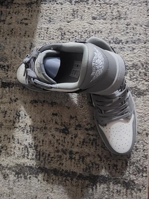 PK God Batch Dior x Air Jordan 1 Low Wolf Grey CN8608-002 review 