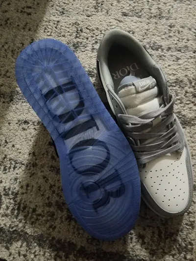 PK God Batch Dior x Air Jordan 1 Low Wolf Grey CN8608-002 review Dayne 01