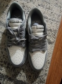 PK God Batch Dior x Air Jordan 1 Low Wolf Grey CN8608-002 review 2