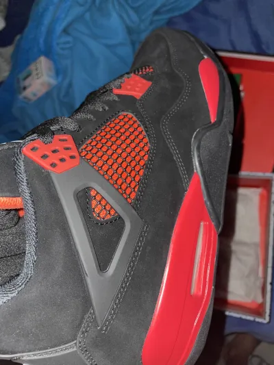 PK God Batch Air Jordan 4 Red Thunder CT8527-016 review B*** 02