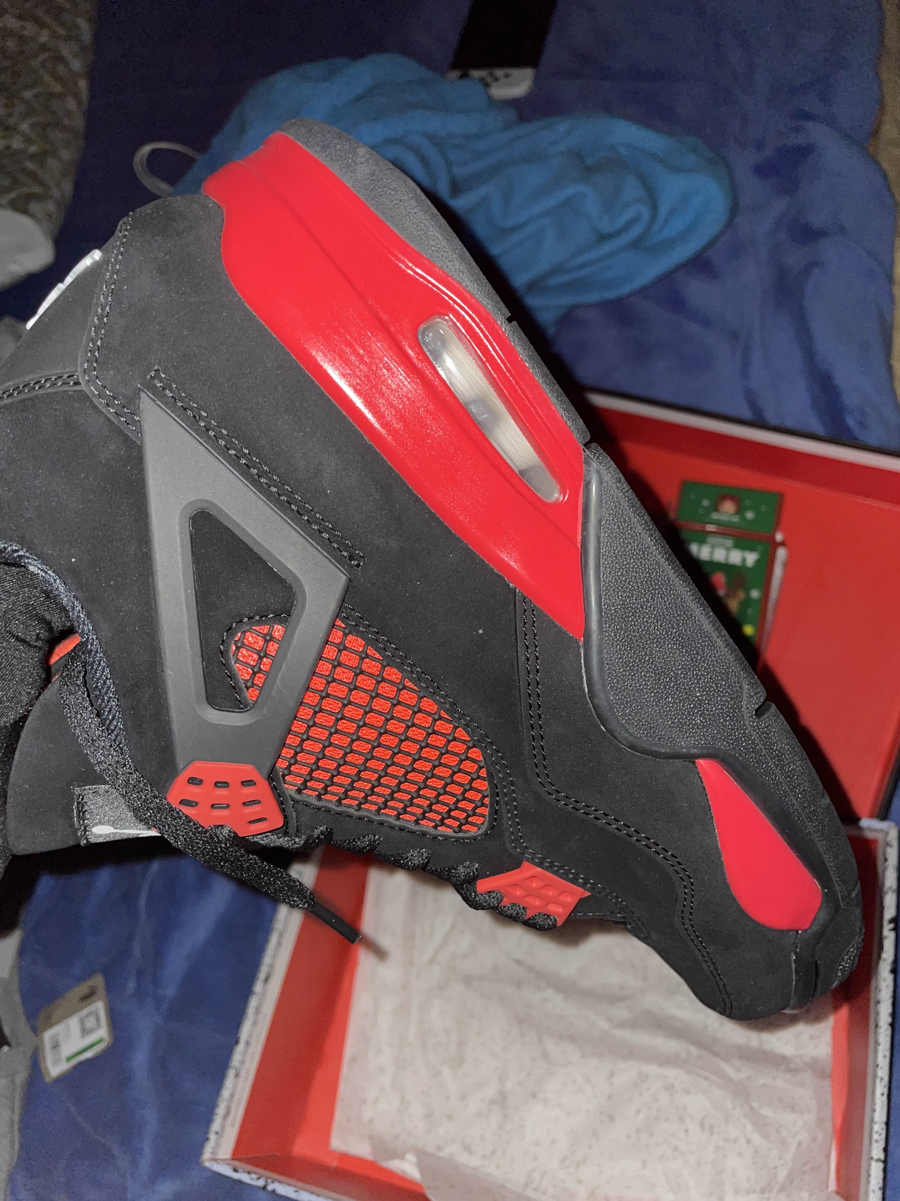PK God Batch Air Jordan 4 Red Thunder CT8527-016 review B*** 04