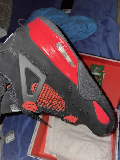PK God Batch Air Jordan 4 Red Thunder CT8527-016 review B*** 03