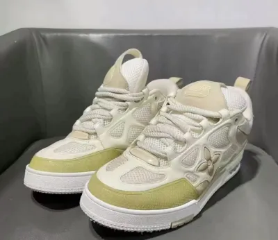 PK God Batch LOUIS VUITTON Skate Sneaker Beige White  review JESSICA WALL 00