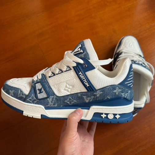 PK God Batch LOUIS VUITTON Trainer Cowboy Blue FD0291 review Cathy