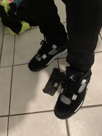 PK God Batch Air Jordan 4 White Thunder FQ8138-001 review 0