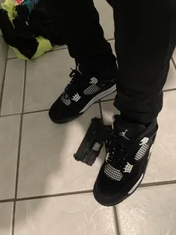 PK God Batch Air Jordan 4 White Thunder FQ8138-001 review W***