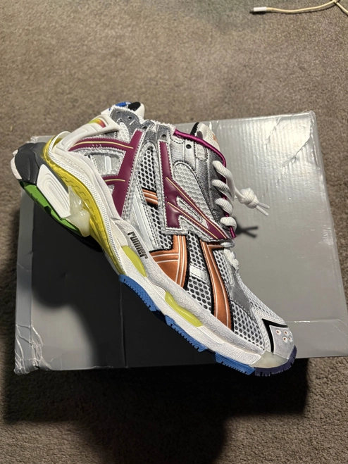 PK God Batch Balenciaga Runner Silver Purple review 