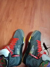 PK God Batch Air Jordan 5 Retro Off-White Black CT8480-001 review 1