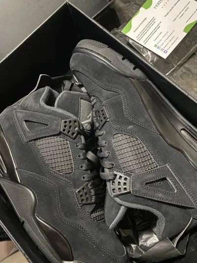 PK God Batch Air Jordan 4 Black Cat CU1110-010 review J***